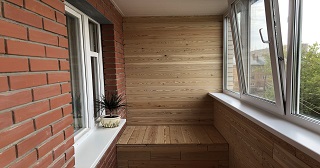 Отделка, остекление, утепление балконов в Людиново от 206 руб. м/2.